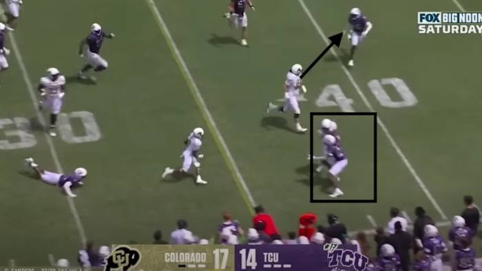 Edwards’ 75-yard touchdown catch-and-run was the longest play from scrimmage for Colorado.